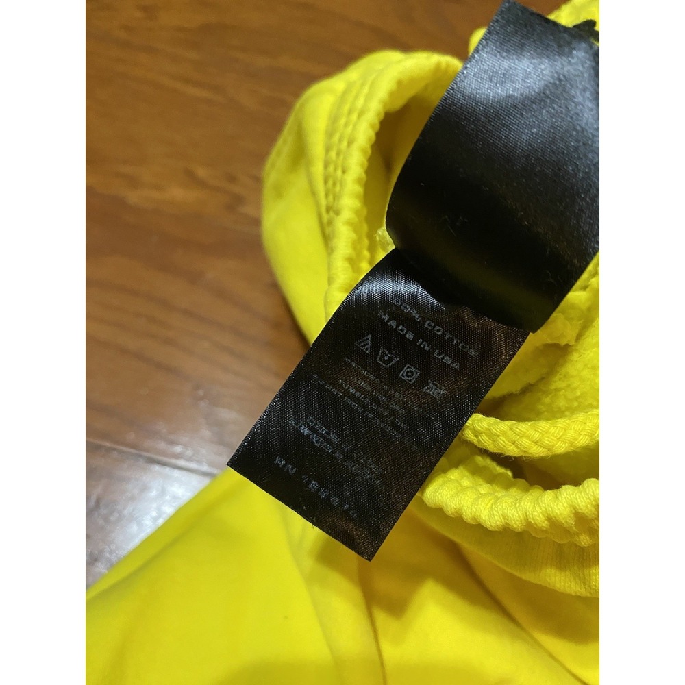 Sp5der Worldwide Yellow Sweatpants Size XXL 2XL 100% Cotton Made In USA - Picture 7 of 7
